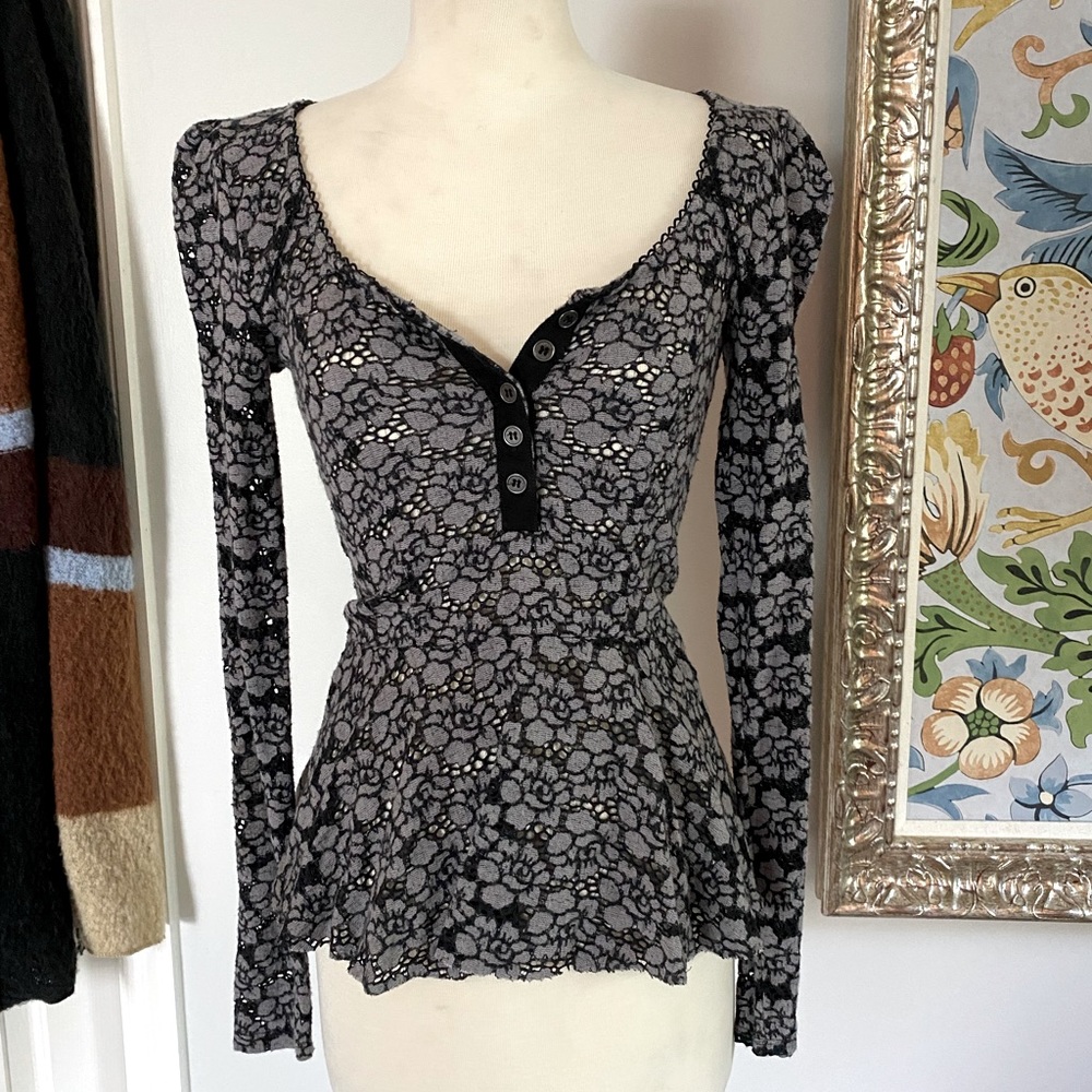 Free People Long Sleeve Top